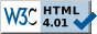 W3C HTML 4.01準拠